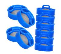 HOMSFOU Water Inlet Valve Filters Easy to Install and Convenient to Clean 10pcs Stainless Steel Blue Mesh Strainers for Washing Machine Suitable for Washer Accessories