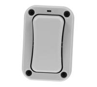 HOMSFOU Waterproof Outdoor Doorbell Button with Ip66 Rating, Illuminated Weatherproof Electric Switch for Gates and Outdoor Use, Dark Grey Wall-Mounted Push Button