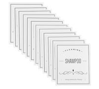 HOMSFOU Waterproof Shampoo Sub-Bottle Stickers, 24pcs White Self-Adhesive Bathroom Labels for Lotion and Shampoo Containers, 83x70mm Sturdy Non-Permanent Decals for Bathroom Organization