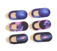 HOMSFOU Webcam Privacy Covers 6pcs Set with Lens Caps and Dust Protectors, Universal Fit for Laptops and Desktops, Practical Camera Lens Caps for Online Privacy and Theft Prevention