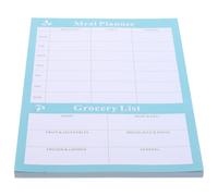 HOMSFOU Weekly Meal Planner and Grocery List Notebook for Kitchen, Tearable Menu Notebook Household Diet Calendar, White Weekly Dinner Menu and Food Planner for Home Use