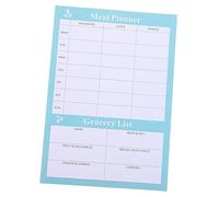 HOMSFOU Weekly Tearable Meal Planner Notebook for Home and Family Household Menu Organizer with Shopping List Undated Diet Journal for Effortless Food Planning and Memo Tracking