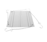 HOMSFOU White Air Conditioner Vent Deflector for Ceiling Units and Central Air Conditioners, Stainless Steel and Abs Square Airflow Guide with Multifunctional Design to Enhance Cooling