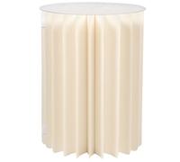 HOMSFOU White Folding Paper with Lid Roman Column Dessert Stand | Stable Non Slip Pedestal, Lightweight Portable Setup, for Cupcakes and Small Gifts, Classic Elegant Styling