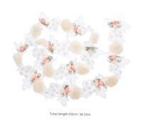HOMSFOU White Lace Ribbon with Floral Rose Pattern and Faux Pearls Wide Embroidery Lace Trim for DIY Wedding Decor Flower Bouquets Crafts and Sewing Projects Cuttable