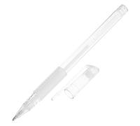 HOMSFOU White Liquid Eyebrow Pencil with 1mm Ultra Fine Tip for Precise Eyebrow Tattooing, Featuring Comfortable Plastic Grip for Lines and Professional Microblading Use