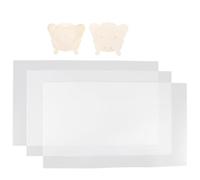 HOMSFOU White Pvc Cat Litter Box Splash Guard for Cats Who Pee on The Edge Sturdy Pee Shield Litter Box Accessory to Protect Corner Walls with Long Serving Life 3pcs Set for Standard