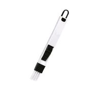 HOMSFOU Window Groove Cleaning Brush for Drawer and Keyboard with Detachable Dustpan, Black Pp Nylon Material, Designed for Across-the-board Cleaning in Home and Office