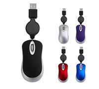 HOMSFOU Wired Purple 1600DPI Optical Mouse, 3-Way Scroll Wheel, USB, Comfortable Keys, 0.8m Cord, Win98/7/2000/ME/XP/VISTA Compatible