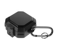 HOMSFOU Wireless Earphone Protective Case for Live Pro Black Tpu Headphone Cover with Impact and Fall Resistance Portable Small with Hook for Earbuds Accessories