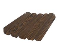 HOMSFOU Wooden Ceiling Fan Blades Replacement Streamlining Replacement Ceiling Fan 5pcs 16.54 Inch Long with 8mm Hole Diameter, Double-sided Design to Resist Deformation for Indoor Use