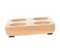 HOMSFOU Wooden Egg Storage Box Egg Holder for Kitchen Counter Made of Natural Wood Suitable for Refrigerator and Kitchen Use