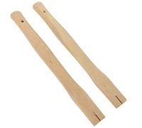 HOMSFOU Wooden Handles Replacement 2Pcs for Garden Hoe and Hammer Ergonomic Design for Comfortable Garden Work