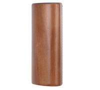 HOMSFOU Wooden Horse Grooming Brush Medium with Serrated Edge, Multi-purpose Horse Shedding Comb for Tail Pulling and Hair Thinning, Stable Cleaning Tool for Equine Care