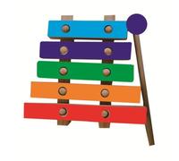 HOMSFOU Wooden Knocking Xylophone DIY Graffiti Craft for Unfinished Wooden Musical Instrument for Imaginative Play and Hands Learning Activities