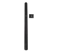 HOMSFOU Wooden Magnetic Shoehorn Long Handle 55Cm Black Polished Surface Reusable Shoe Lifter for Pregnant Women and Seniors Daily Use