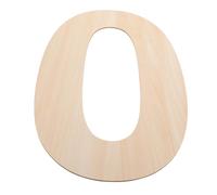 HOMSFOU Wooden Number Sign Zero Board Natural Unfinished Marker for Birthday Party Decorations as Table Numbers for Wedding Reception