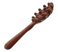 HOMSFOU Wooden Scalp Massage Comb Shell-Shaped Hair Massager Comb Traditional Meridian Head Massage Tool for Relaxation and Shampoo Scalp Care