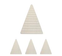 HOMSFOU Wreath Frames Supporting Displays 4pcs Triangular Wooden with Pre-drilled Holes 27x20cm Rustic Wood Wreath Boards and Easy Installation and Holiday for Crafts for Festive Ambiance