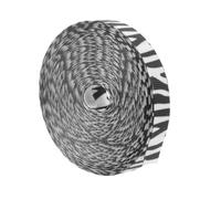 HOMSFOU Zebra Print Craft Ribbon Wide Cuttable Multi-Function Festival Gift Wrap Ribbon for DIY Bows Hair Accessories Party Decorations