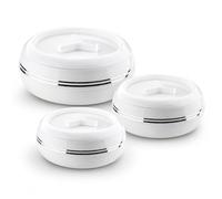 Homsmyth Stainless Steel Hot Pot Food Warmer Container Insulated Thermal Casserole Serving Dish for Soup, Salad & Rice - Keeps Food Hot or Cold for Hours 1.5L/2.5L/3.2L