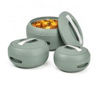 Homsmyth Stainless Steel Hot Pot Food Warmer Container Insulated Thermal Casserole Serving Dish for Soup, Salad & Rice - Keeps Food Hot or Cold for Hours 1L/1.5/2L