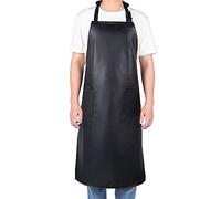 Homsolver Apron Waterproof Meat Apron Heavy Duty Ultralight Black - Work Apron Men Heat Resistant
