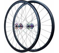 HOMSXPAC 700C Fixed Gear Wheelset Bolt on Hub 9.5X100mm/9.5X120mm Solid Axle, Flip-Flop Threading (Freewheel & Fixed), Single Speed Racing Wheels for Track Bike, 2 Sealed Bearing