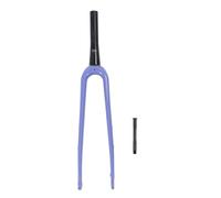 HOMSXPAC Carbon Fiber Road Fork, For 700C Bikes, Thru Axle Design, Purple Color, Lightweight Racing High Strength Material, Smooth Steering Performance