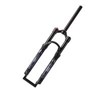 HOMSXPAC MTB Bike Front Fork 26 27.5 Inch XC Air Pressure Bicycle Suspension Manual Lockout Remote Disc Brake QR Travel 100mm 1-1/8" 28.6mm Straight Tube