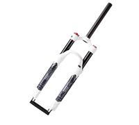 HOMSXPAC MTB Bike Front Fork 26 27.5 Inch XC Air Pressure Bicycle Suspension Manual Lockout Remote Disc Brake QR Travel 100mm 1-1/8" 28.6mm Straight Tube