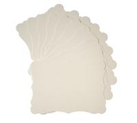 Homtable 50 Pack Shiny Blank Cardstock Greeting Cards for DIY Crafts (Cream Color, 5x7IN)