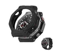 HOMTERN [1-Pack] Cases Designed for Amazfit T-REX 3, Soft TPU Lightweight Shell Drop-proof Scratch-Proof Flexible Screen Full Covered Protective Case,1 Black