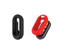 HOMTERN [2-Pack] Cases Designed for Xiaomi Band 9/ Band 9 NFC/Band 8/Band 8 NFC ONLY, Soft Silicone Lightweight Shell Drop-proof Scratch-Proof Flexible Protective Case,Black And Red