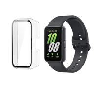 HOMTERN Case Compatible with SAMSUNG Galaxy Fit 3,Crystal Clear Hard PC Case with Tempered Glass Screen Protect Film Full Cover Shell Shockproof Scratch-Proof Screen Protector Cases