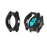 HOMTERN Case Designed for Ticwatch Pro 5,TPU Lightweight Shell Drop-proof Scratch-Proof Flexible Armor Heavy Protective Case,Black