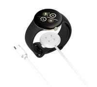 HOMTERN Magnetic Charger Compatible With Google Pixel Watch 3 45mm/41mm/Pixel Watch 2，For Fitbit ace LTE/versa 4/3/sence 2/sence 1,3.3ft USB Charging Cable Stand Dock Smartwatch Accessories,White