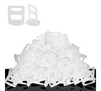 Homtone 400PCS Tile Leveling System Clips DIY Tiles Leveler Spacers for Professional Ceramic Tile and Stone Installation (1.5mm)