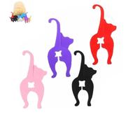 Homtrator Cat Butt Bread Clip, Cat Bread Bag Tie, Reusable Food Bag Clips, 3D Printed Funny Animal Shaped Chip Bags Cinch, Keep Your Food Fresh, Cute Animal Accessories, Funny Gifts for Cats Lovers