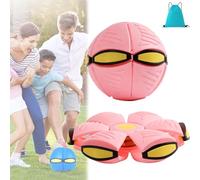Homtrator Children Bouncing Ball Magic Metaball, Magic Bounce Pop Up Ball, Flying Saucer Bouncy Balls, Parent-Child Interaction, Dual Form Collapsible Time Delay Transformation Flying Disc Toy