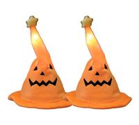 Homtrator Halloween Electric Glowing Pumpkin Hat Can Sing Dance Witch Hat Halloween Parties Cosplay Events Themed Performances
