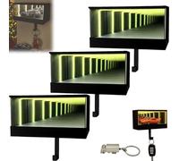 Homtrator Infinity Garage Keychain Hanger, Keypit Garage Key Holder, Race Car Key Holder Wall Mount with LED, Car Keys Display, Tiny Glowing Garages, Effortless Wall Mount Organizer for Entryway