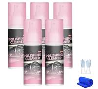Homtrator Interior Car Polish Cleaner Spray - 3.4 Fl Oz, Polishing Car Interior Cleaner, Interiors Detailer Shampooer, Vehicle Detailing, For Rubber, Leather & More, Multi-surface Cleaning