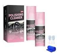 Homtrator Interior Car Polish Cleaner Spray - 3.4 Fl Oz, Polishing Car Interior Cleaner, Interiors Detailer Shampooer, Vehicle Detailing, For Rubber, Leather & More, Multi-surface Cleaning