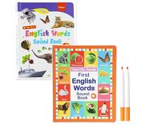 Homtrator My First English Sound Toy - 470+Words, Sight Word Games, 21 Themes Educational Toys, Fun Word Game Kindergarten, Juguete Educativo For Educational Language, School Education