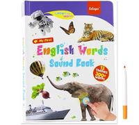 Homtrator My First English Sound Toy - 470+Words, Sight Word Games, 21 Themes Educational Toys, Fun Word Game Kindergarten, Juguete Educativo For Educational Language, School Education