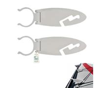 Homtrator SUP Paddle Holder Clips 2 Pack, Oar Storage Clamps for Stand Up Boards Kayaks Canoes, Hands Free Gear Organizer Accessory with Quick Snap Installation, Fishing Photos Rest Stops