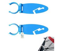 Homtrator SUP Paddle Holder Clips 2 Pack, Oar Storage Clamps for Stand Up Boards Kayaks Canoes, Hands Free Gear Organizer Accessory with Quick Snap Installation, Fishing Photos Rest Stops