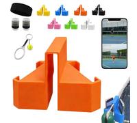 Homtrator Tennis Camera Mount, Dual Perspective Secure Phone & Action Camera Holder with Stronger Clip for Net & Fence, Fixed Tennis Net Mount for Match Recording, Training Analysis & Live Streaming