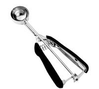 HOMURE H Small Cookie Scoop, 1.5 Tbsp, Black, 18/8 Stainless Steel, Comfortable Grip